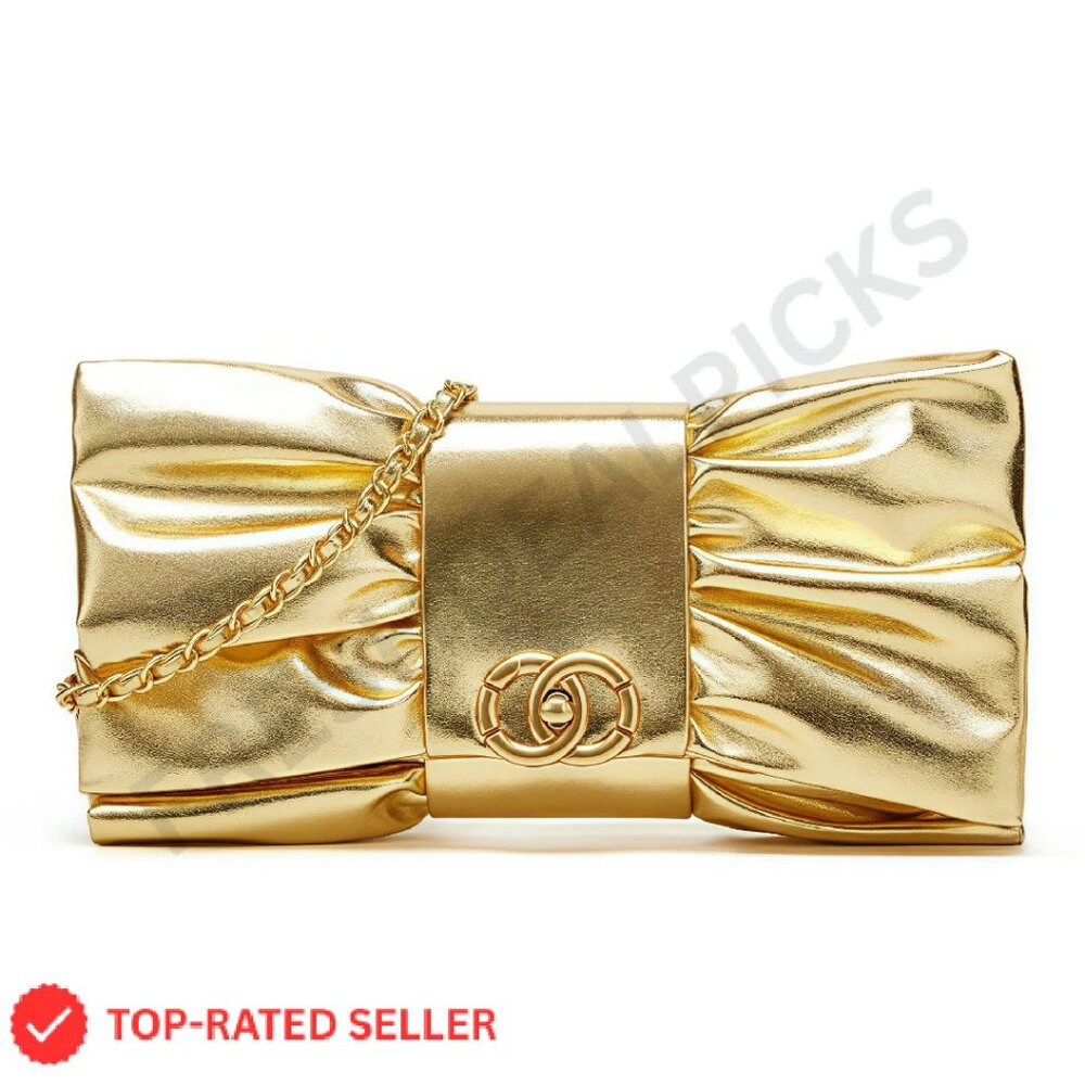 Elegant Evening Clutch Bow Purse Designer Crossbody Bag Wedding Cocktail Prom